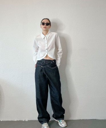 White Round Shape Shirt #250315